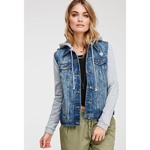 Blue Contemporary Life In Progress Denim Jacket